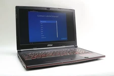 READ! 15" MSI GP63 Leopard 8RE, i7-8750H, 16GB, 128GB SSD & 1TB HDD, GTX 1060