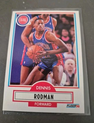 DENNIS RODMAN NBA CARD FLEER 1990-91 # 59 BULLS PISTONS SPURS - Bild 1 von 4