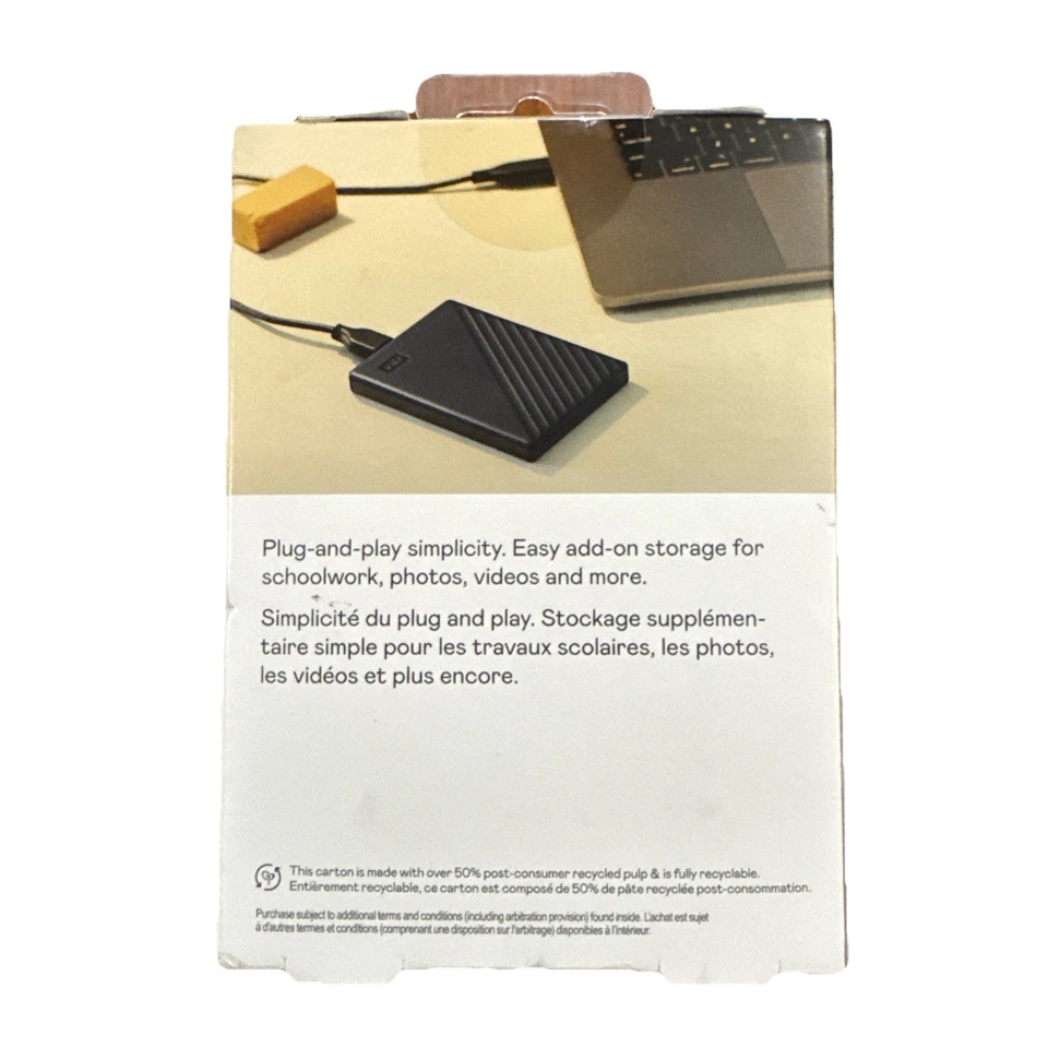 Western Digital WDBB7B0020BBL-WESN External 2TB Hard Drive - Image 2 of 4