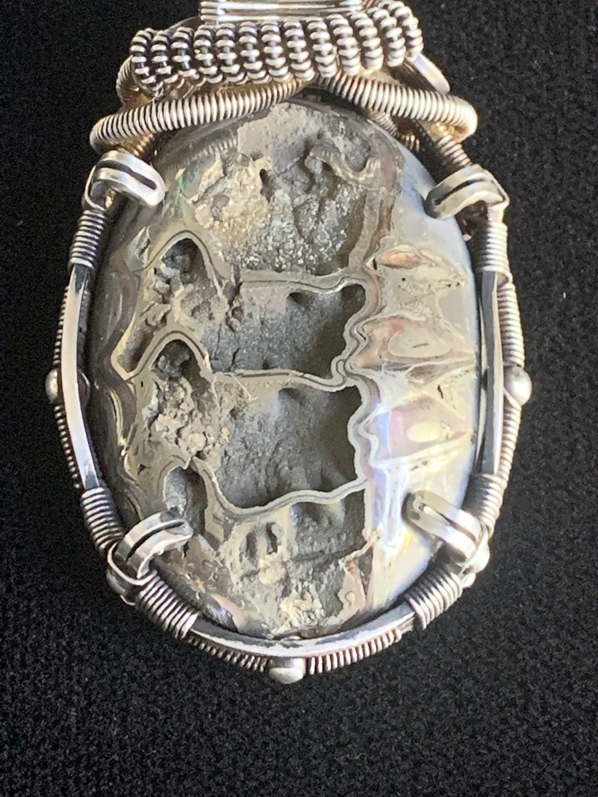 Artisan Handmade Sterling Silver Wire Wrapped Pyr… - image 5