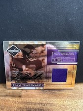 Fran Tarkenton 2007 Leaf Limited Team Trademark Auto 18/25 Game Worn Jersey Card