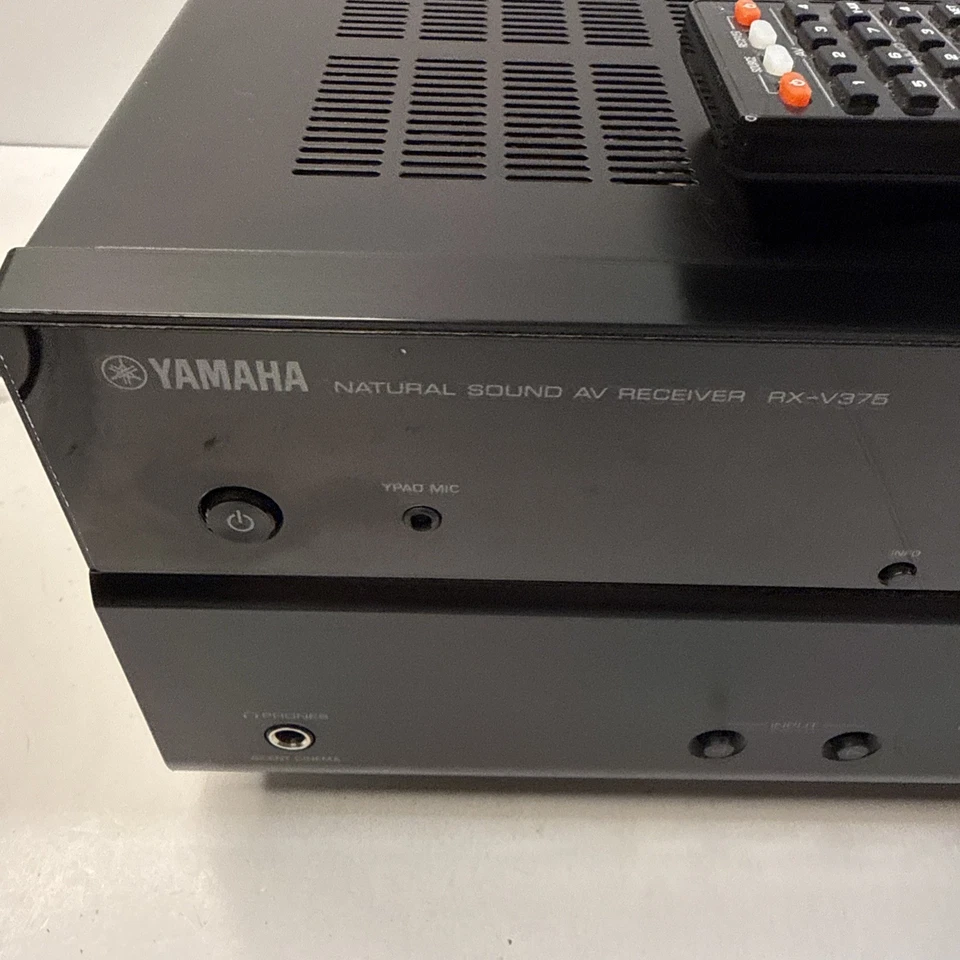 Yamaha RX-V375 5.1 Ch HDMI Home Theater Surround Receiver Stereo + Remote Bundle - Image 2 of 4