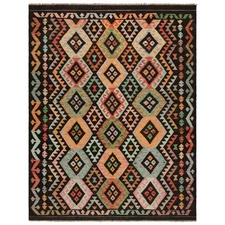 Kelim Afghan 232X179 Cm Handwoven Oriental Carpet Rug