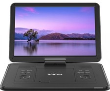 Portable DVD Player with 15.6" Large HD Screen, 6 Hours Rechargeable CPR 