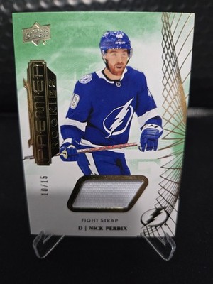 Tampa Bay Lightning Nick Perbix Fight Strap Premier Rookie /15