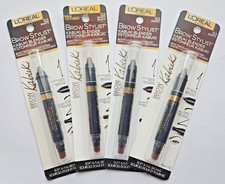 4 PACK Loreal Brow Stylist Kabuki Blender & Crayon 313 BRUNETTE New, Sealed LOT