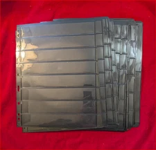 STAMP PAGES for Stamp Album Binder 25 Sheets (All different from1 to 8 rows)