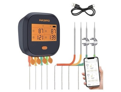 Inkbird IBBQ-4T BBQ Wireless WiFi Temperature Controller Meat Thermometer W/ App