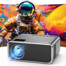 FUDONI Projector with WiFi and Bluetooth 4K Supported, Upgraded
