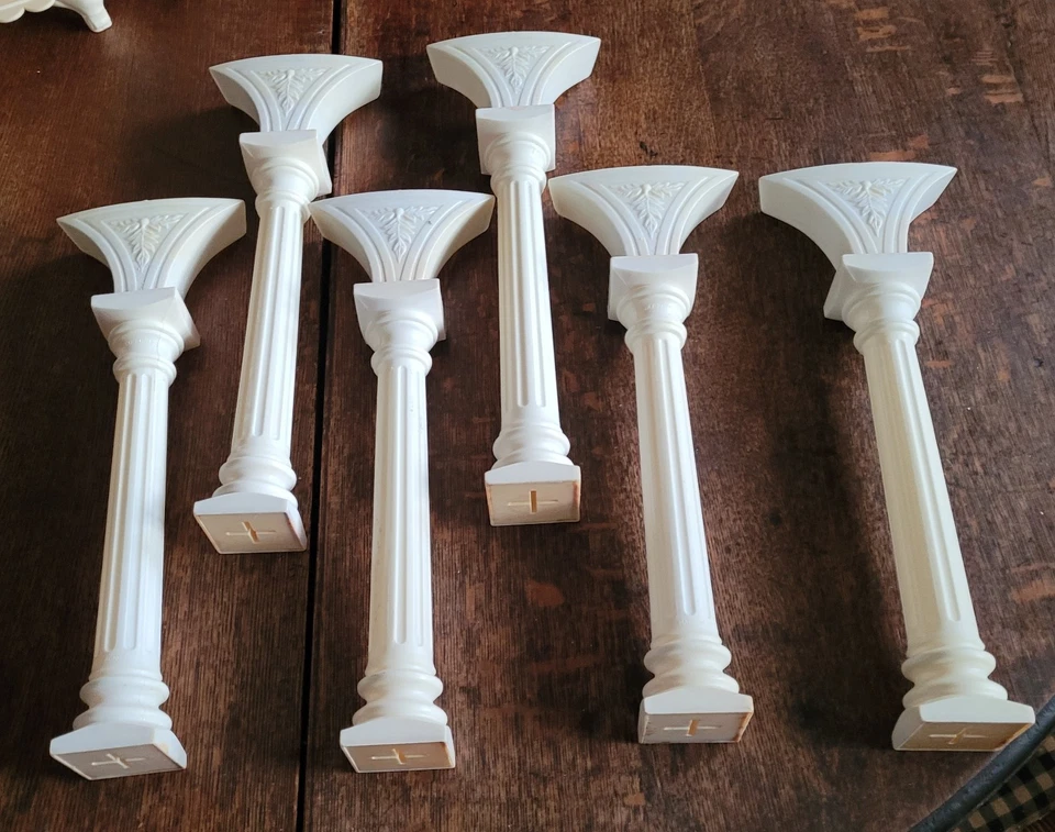 6 pilares/columnas arqueadas vintage Wilton de 13,5" para pasteles # 303-9719 Foto 3 de 3