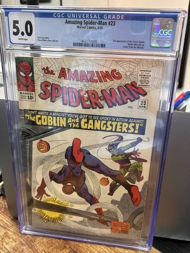 Amazing Spider-Man 23 CGC 5.0 OW/WH 1965 3rd appearance Green Goblin