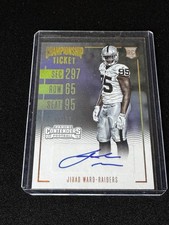 2016 Panini Contenders Championship Auto Jihad Ward (RC, AU) #41/99 Raiders