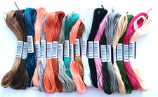 Stickgarn Konvolut 20 Stk- 8 meters, 6 strands, Cotton