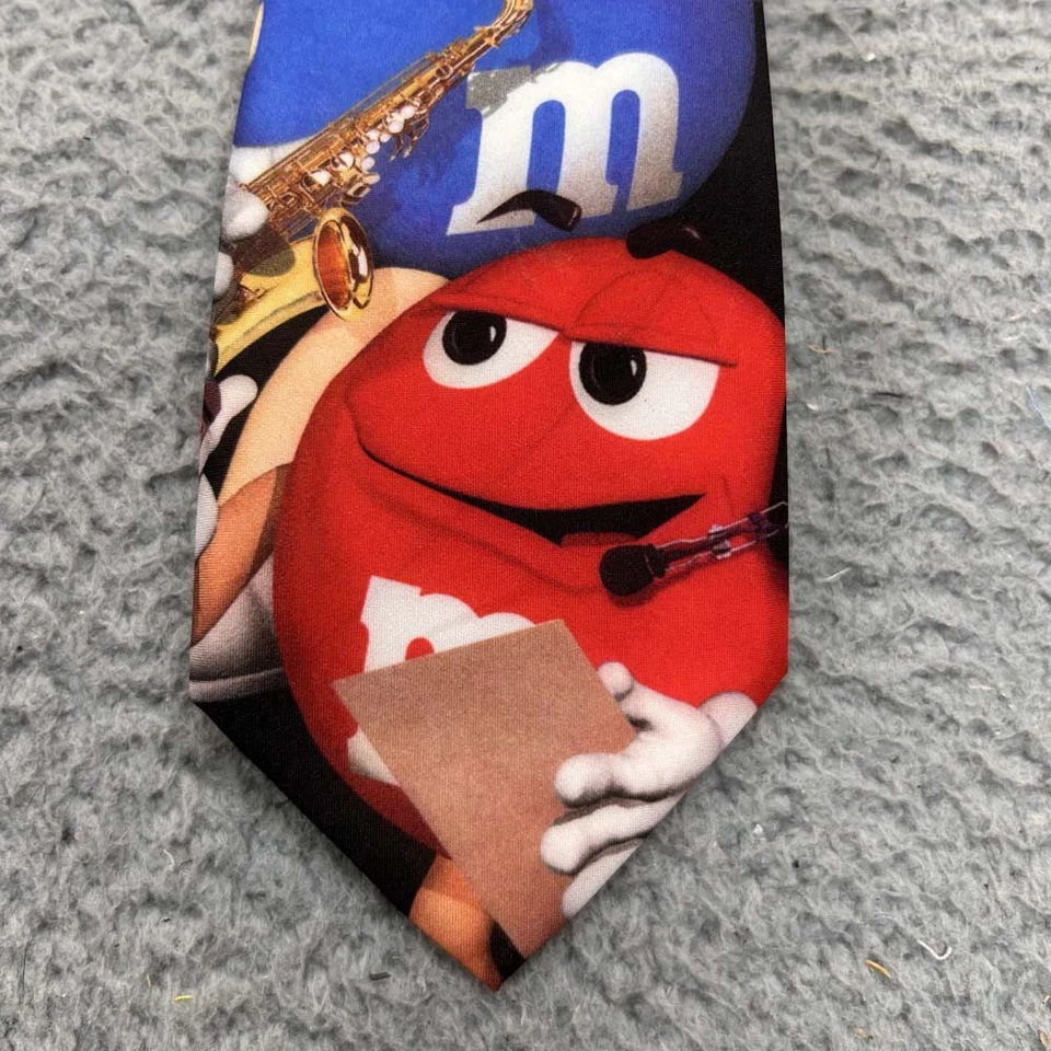 Corbata de cuello de jazz para hombre M&M marca de vino música Foto 2 de 4