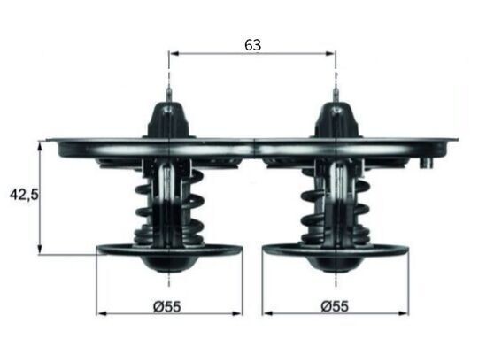 Mahle Thermostat, KüHlmittel TX 32 85D-image