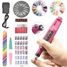 Electric Nail Sander Grinding Pen Sanding Machine File Drill Polishing Tools Set
