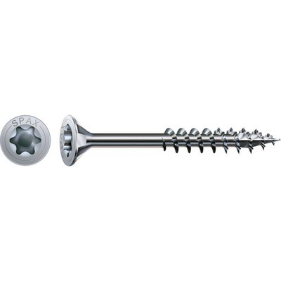 SPAX Universalschraube, 5 x 60 mm, 100 Stück, Teilgewinde, Senkkopf, T-STAR plu