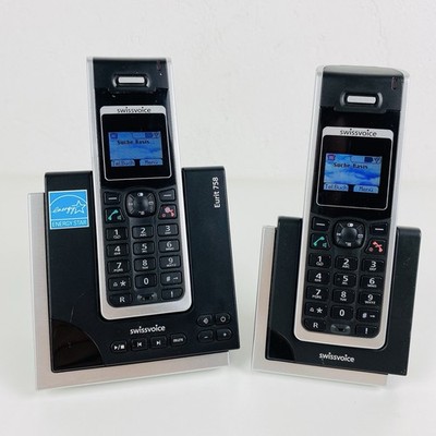 Swissvoice Avena & Eurit 748/758 Duo ISDN DECT Schnurlos Telefon AB Ladeschale