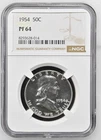 1954 Franklin Half Dollar NGC PR64 Silver Proof Coin 50C
