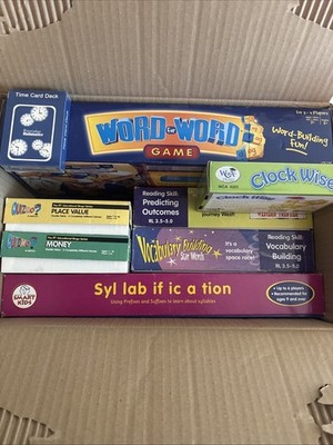 Learning Center Learning Wel Activity Set Lot Of 8 Games 7+ Homeschool Education