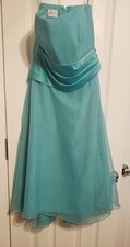 Mori Lee Turquoise Strapless Formal/Party Dress - Size 8/10 - See Descriptions