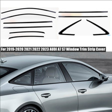 Car Black Window Strip Moulding Seal Belt Decoration For 19-25 2024 AUDI A7 S7