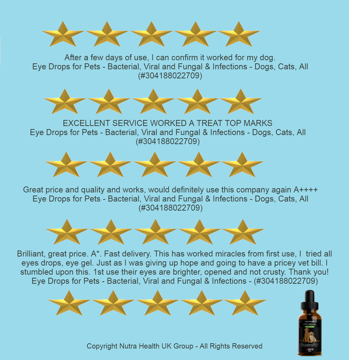 Eye Drops for Cats & Kittens Conjunctivitis Treatment For Adult Cat or