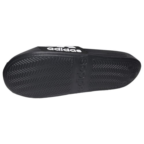 Precio de venta sugerido por el fabricante $44.99 SANDALIAS ADIDAS ADILETTE SHOWER UNISEX NEGRAS SIN CORDONES NUEVAS CON ETIQUETAS - Imagen 6 de 6