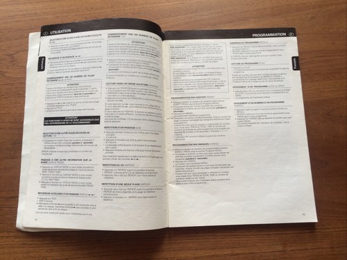 User manual Notice Mode d’emploi MARANTZ Model CD II Compact Disc Player - Photo 6/6