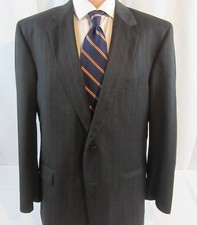 Jos A Bank Signature Collection Charcoal Pin Stripe Executive 2 pce Suit 43 Long