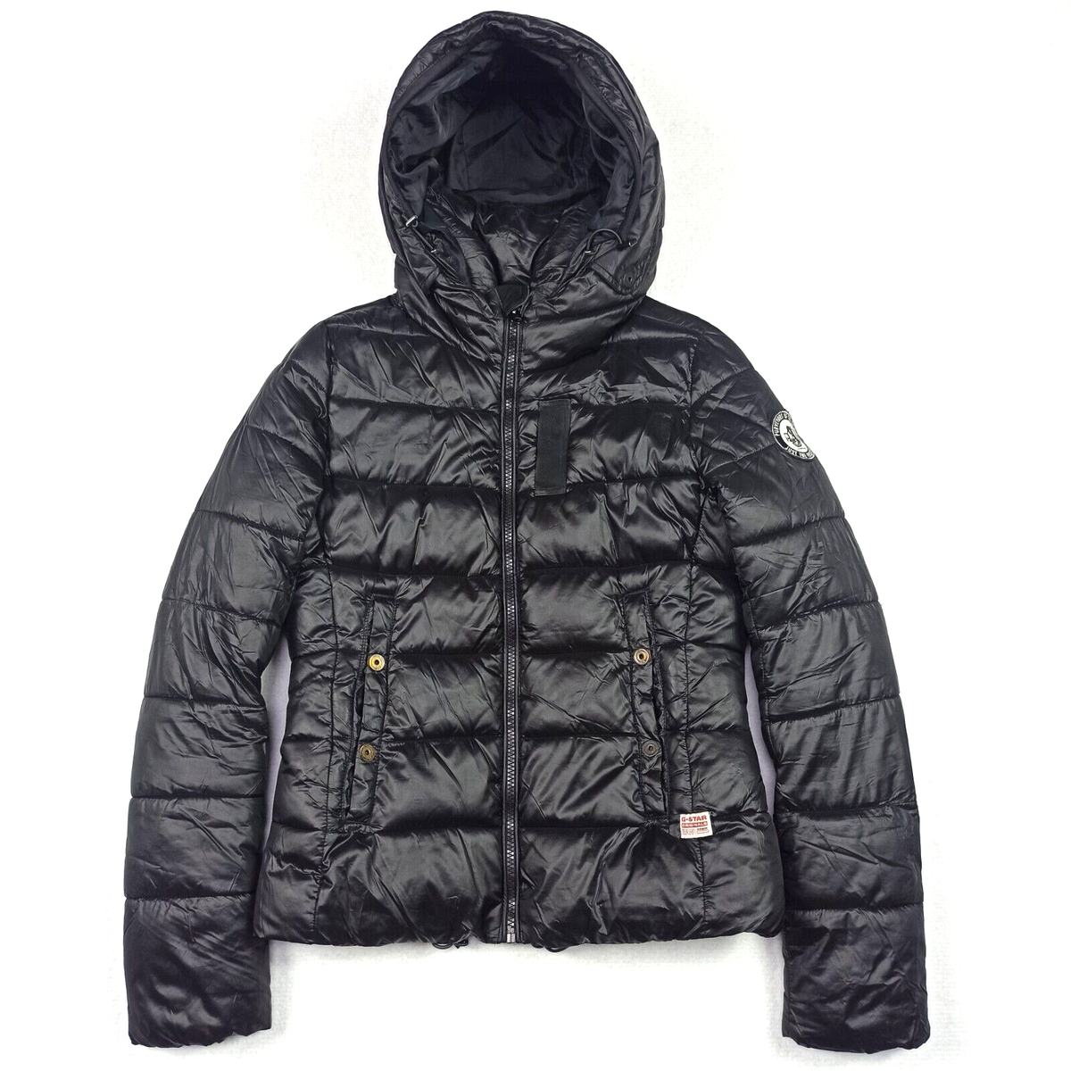 G-Star Brut Femmes Doudoune TAILLE S Noir Manteau Hiver Whistler-Z