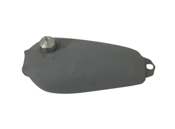FIT FOR Honda CR125 CR125M 1974 Elsinore Raw Steel Petrol Fuel Tank With Cap — 第 3/4 张图片