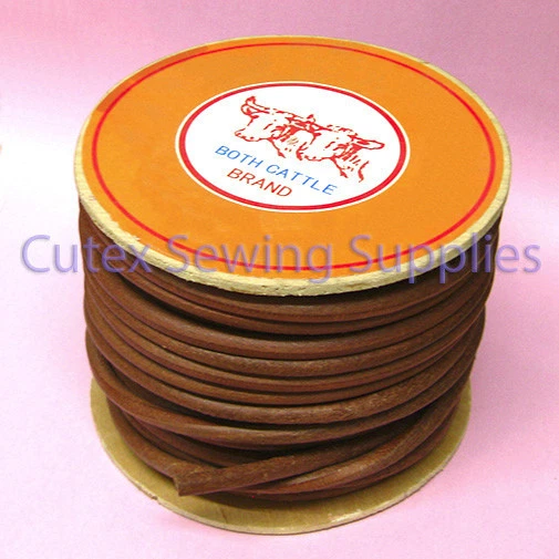 CUTEX Oak Leather Belt For Sewing Machines 3/8" Wide, 100 Ft Roll