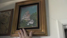 small painting japan castle japanese yuzaburo