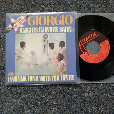 Giorgio Moroder - Knights in white satin/ I wanna funk 7'' Single FRANCE