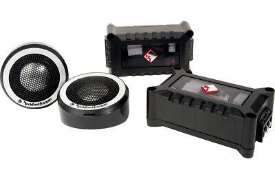 Rockford Fosgate T2T-S 75W-RMS 150W-MAX 1'' Aluminum Dome Tweeter & Crossover Kit