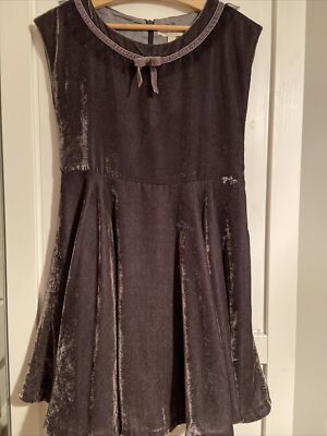 strapless open back dress Mini Boden Kids' Embroidered Tulle Dress in Pale Sweet Pea Purple at Nordstrom, Size 2-3Y