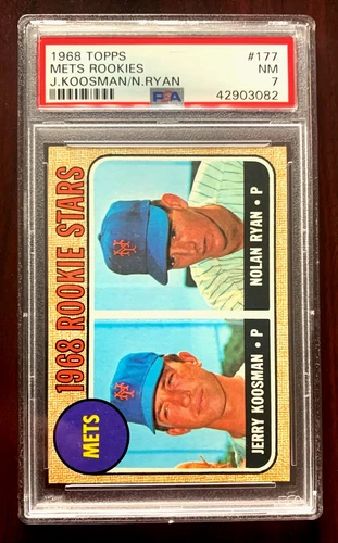 Nolan Ryan 1968 Topps #177 PSA 7 NM Rookie Stars "Perfectly Centered"