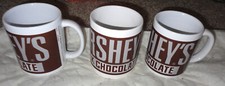 LOT Of 3 VINTAGE HERSHEY'S MILK CHOCOLATE MUG CERAMIC COFFEE CUP 16 OZ Vtg