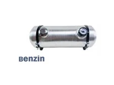 8''x22'' 4.5 Gallon End Fill Spun Aluminum 1/4 NPT Gas Tank Fuel Tank With Gauge