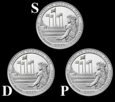 2019 D,P,S American Memorial Mariana Islands Quarter "BU" (3 Coin Set) ATB