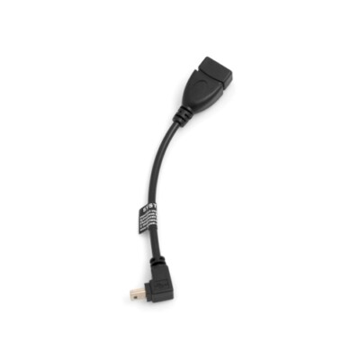 Mini USB (male) abwärts Winkel OTG Host auf USB A (female) Adapter Kabel 13,5cm