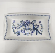 Figgjo Flint Norway Tor Viking Baking or Serving Dish Blue Green Scandinavian 