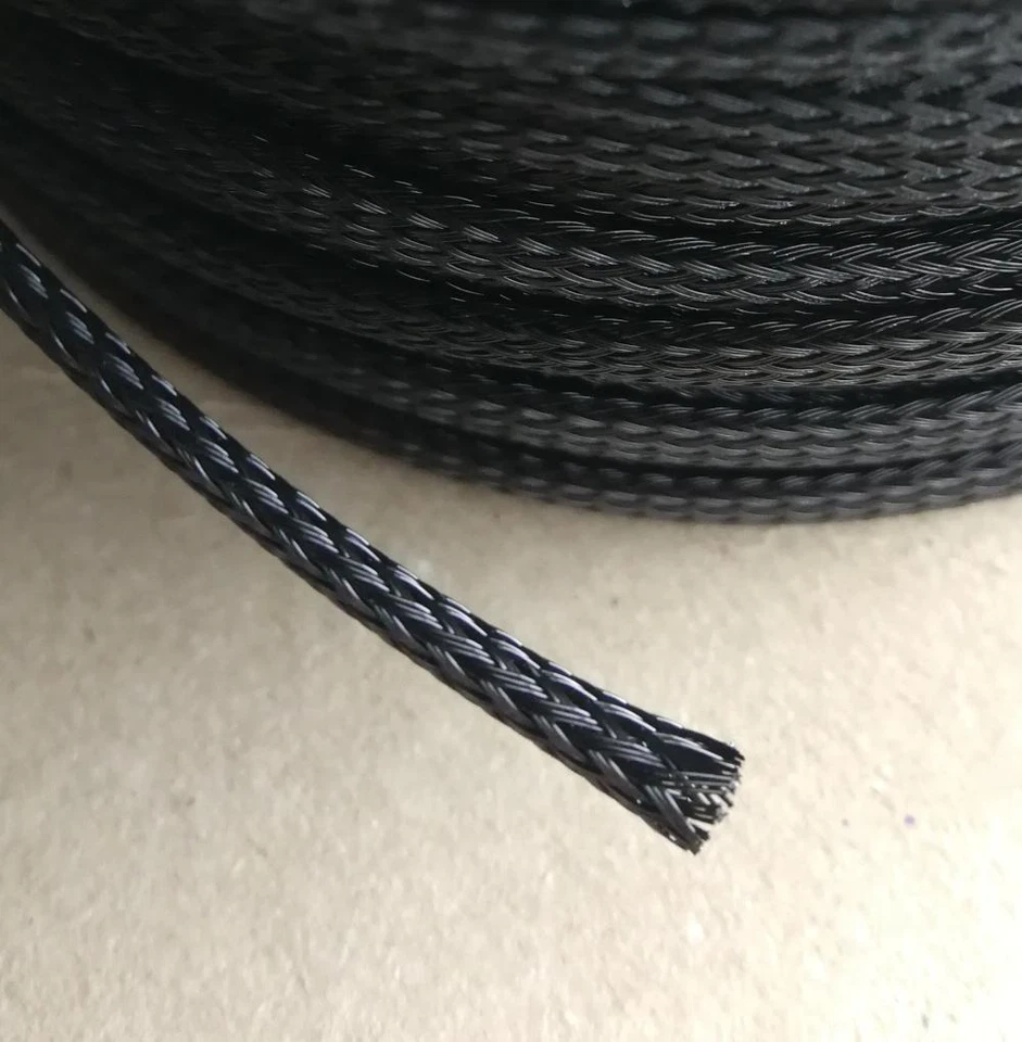 Geflechtschlauch Kabelschutz Gewebeschlauch Isolierschlauch Kabelschlauch PET - Bild 3 von 4