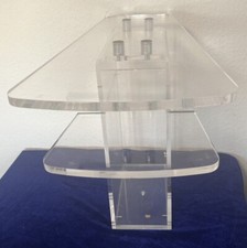 70er 80er Jahre Luxus Design Wohnzimmer Acryl Plexiglas massiv Beistelltisch