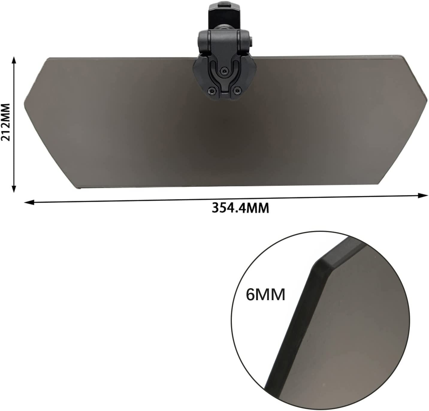 1.25”2” For Can Am X3 Polaris RZR XP 900 1000 UTV Sun Visor Tinted Sun