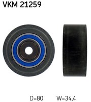 SKF VKM 21259 UMLENK-/FÜHRUNGSROLLE, Zahnriemen Rechts FÜR Audi Seat Skoda VW