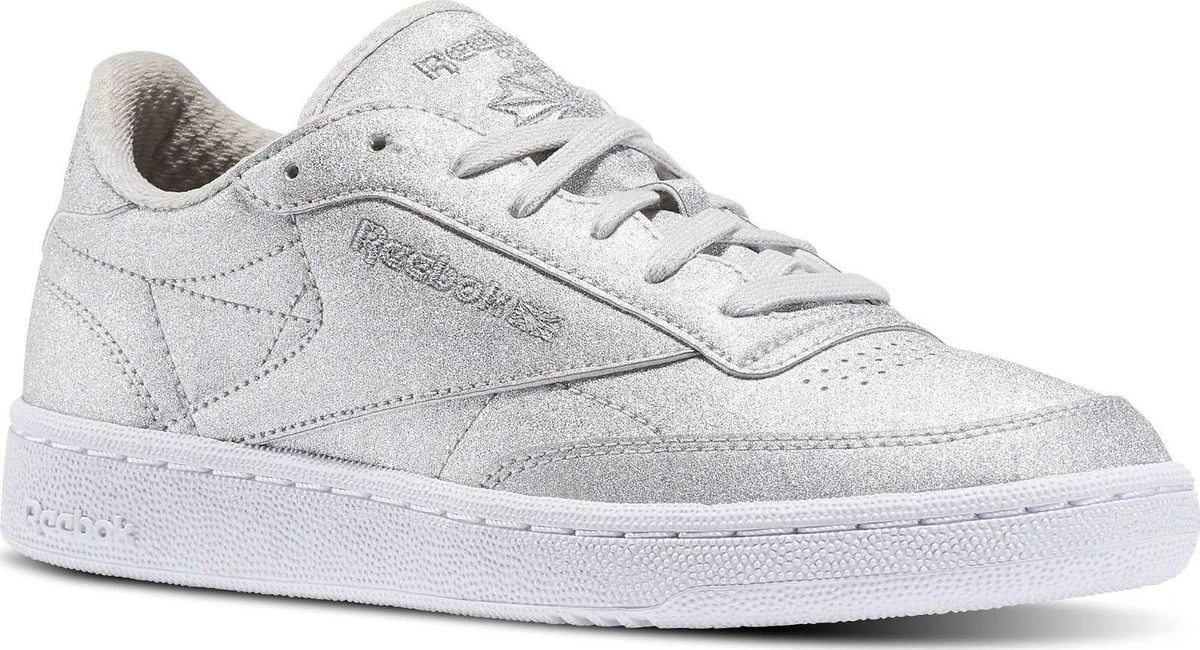 Reebok club on sale c womens silver