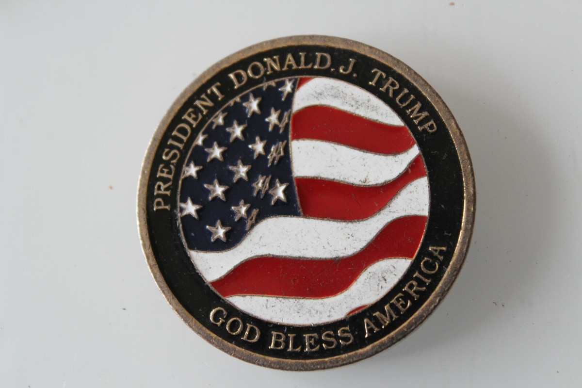 GOD BLESS AMERICA TRUMP Q 1オンス　銀貨A型 President Donald J.Trump God Bless America Challenge Coin | eBay