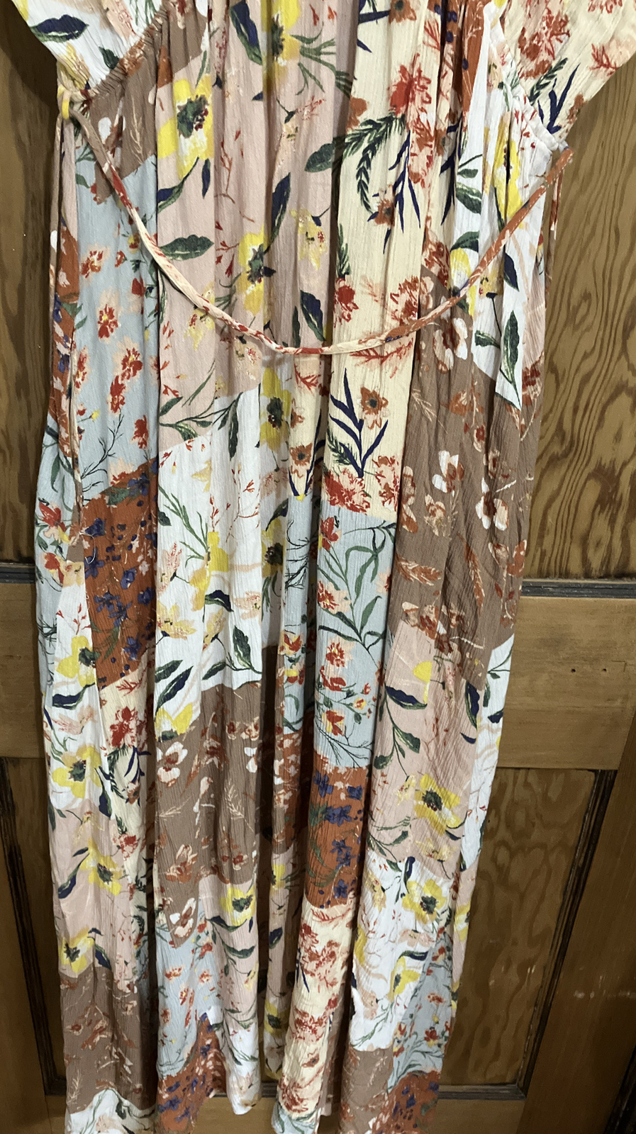 Vici Collection Multi Color Patchwork Maxi A-Line… - image 6